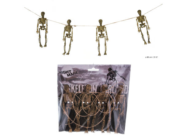 Girlander - Skjelett 1 Girlander - 80cm
