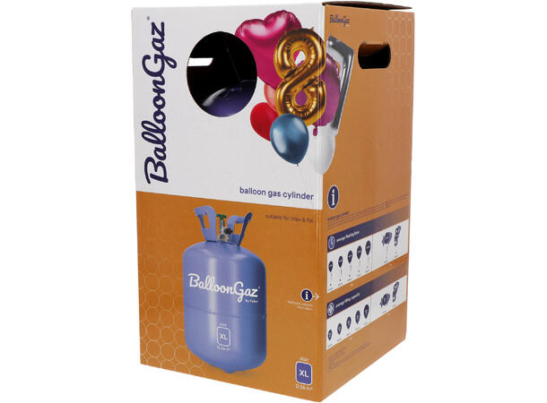 Heliumtank - XL 1 Tank - 50 x 23cm Ballonger