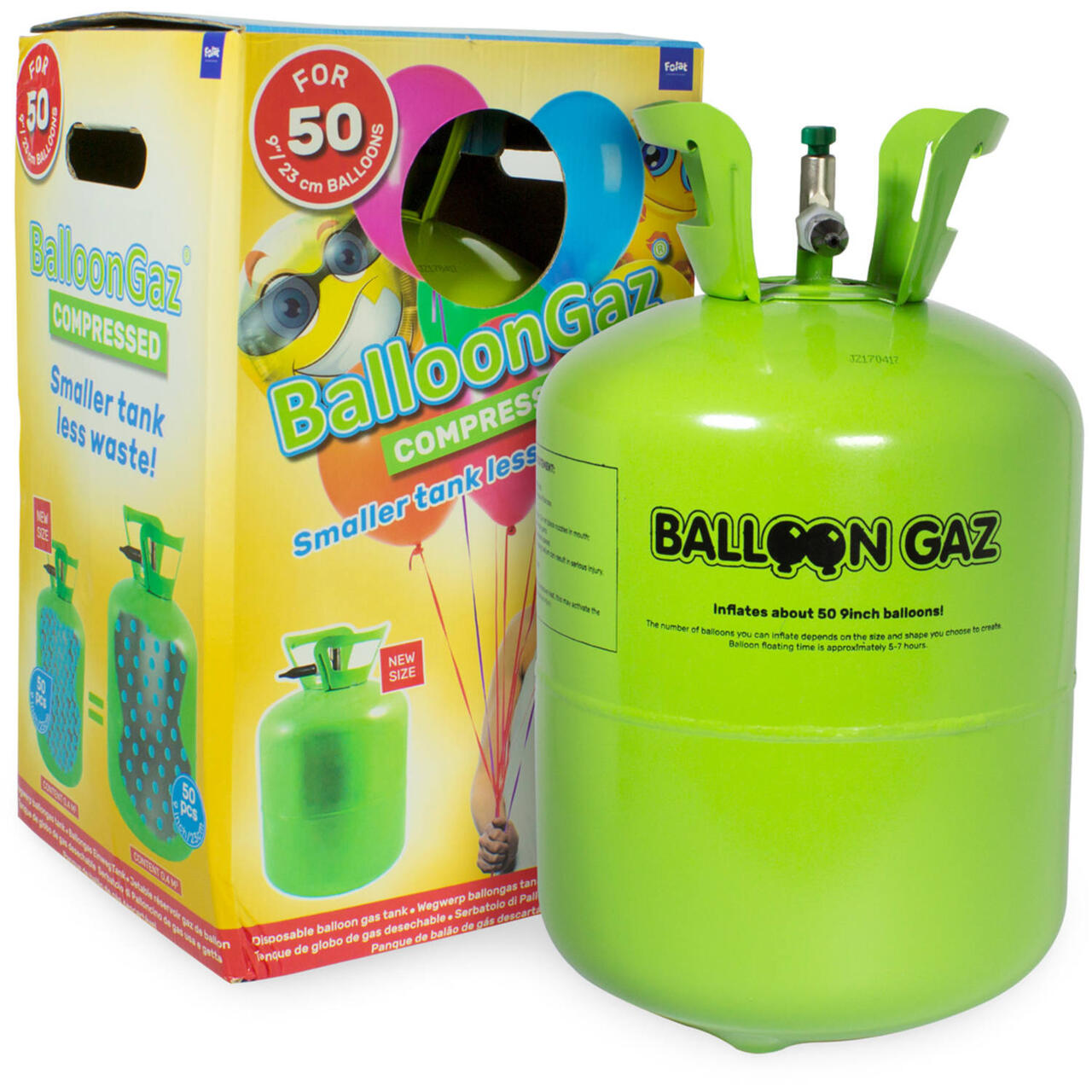 Heliumtank 1 Tank 50 x 23cm Ballonger Partygrossisten