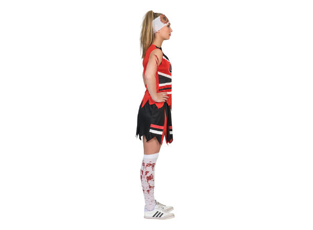 Kostyme - Zombie - Cheerleader 1 Skjørt og bluse