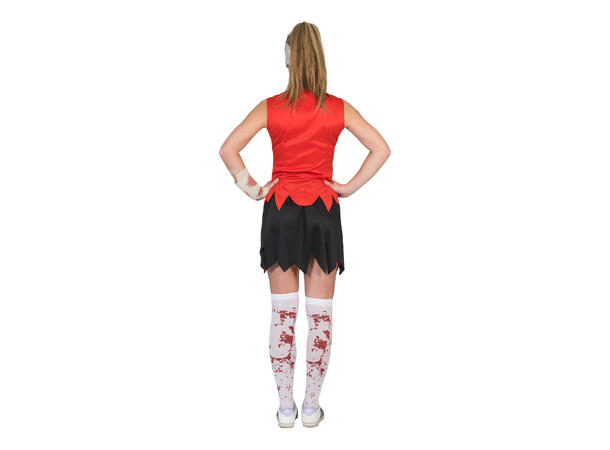 Kostyme - Zombie - Cheerleader 1 Skjørt og bluse