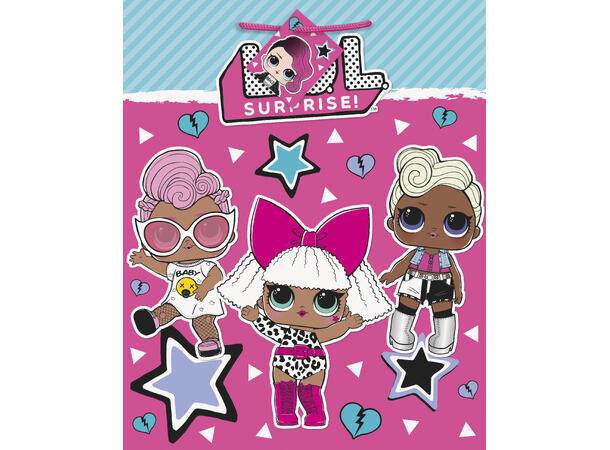 LOL Surprise 1 Stor gavepose i papir - 33x28cm