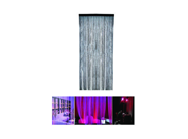 Lounge gardin i tekstil - Hvit Mål h/b: 200x100cm