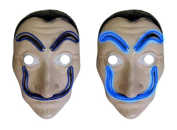 Maske - Dali med lys 1 Maske