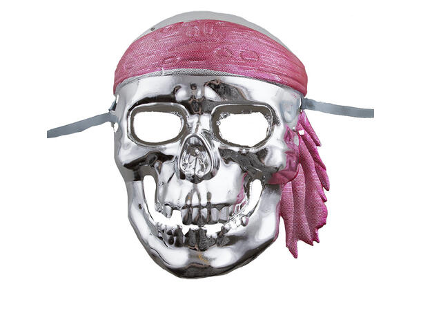 Maske - Pirat - Sølv 1 Maske