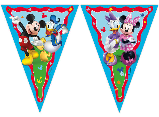 Mickey Rock The House 1 FSC - Papir flaggbanner (9 flagg)