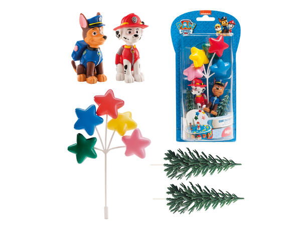 Paw Patrol - Kakedekorasjon 5 kakefigurer i plast
