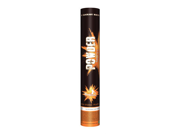 Powder shooter - manuell - fluo Oransje 1 Party Cannon med NEON Pulver - 40cm