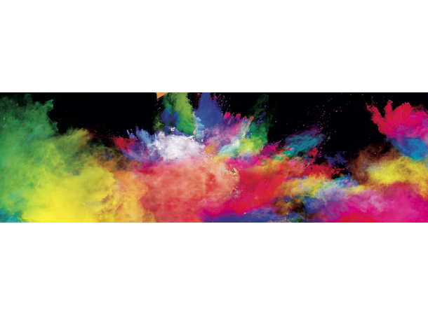 Powder shooter - manuell - fluo Oransje 1 Party Cannon med NEON Pulver - 40cm