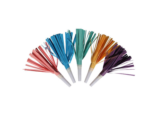Rainbow & Cloud 8 Festfløyter i papir/plast -  17 cm