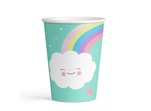 Rainbow & Cloud 8 Papirkopper - 2,5dl