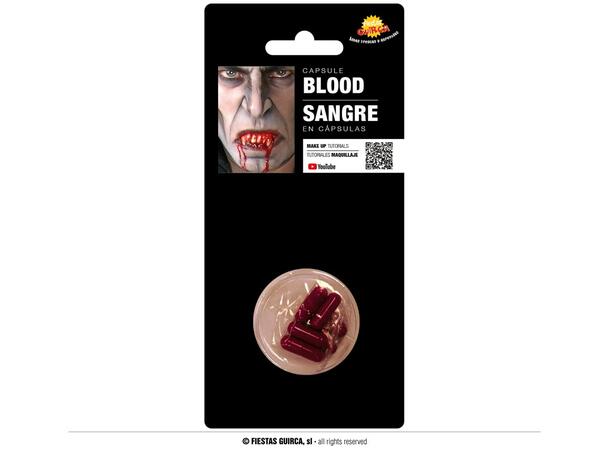 Sminke - Blodkapsel 6 kaplser - 6x0,7 ml 