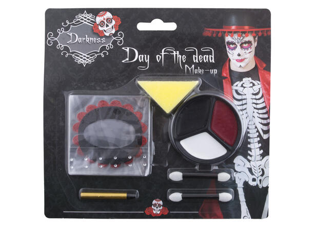 Sminkesett - Day of the Dead 1 Sminkesett i 6 deler