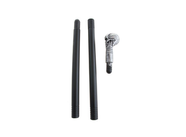 Spaserstokk - Hodeskalle - PVC, 3 Deler 1 Stokk - 75cm