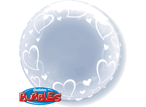 Stylish Hearts 1 Decobubble - 61cm (24")