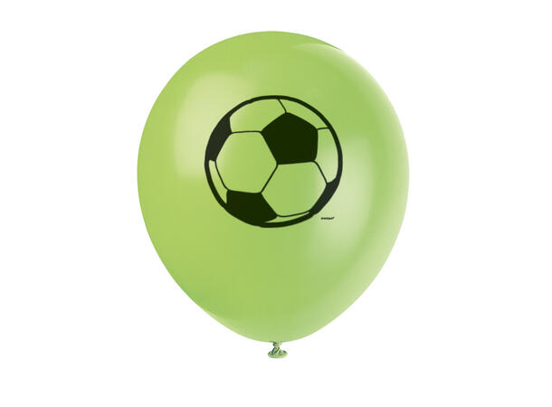 3D Fotball 8 Gummiballonger - 30cm (12")