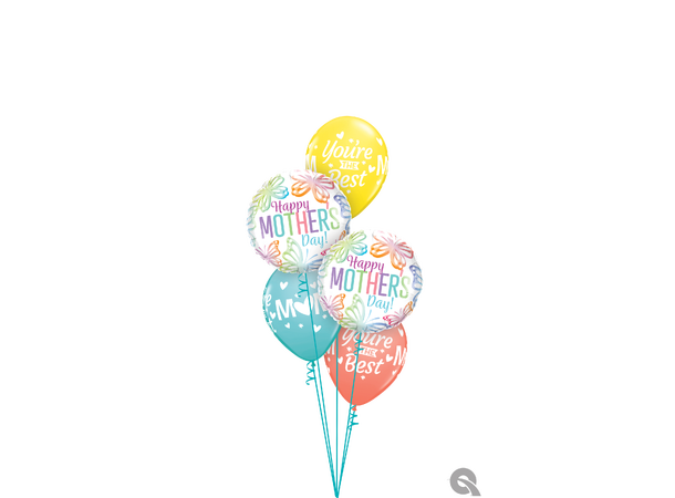 M(HEART)M YOU'RE THE BEST 50 gummiballonger - 28cm (11")