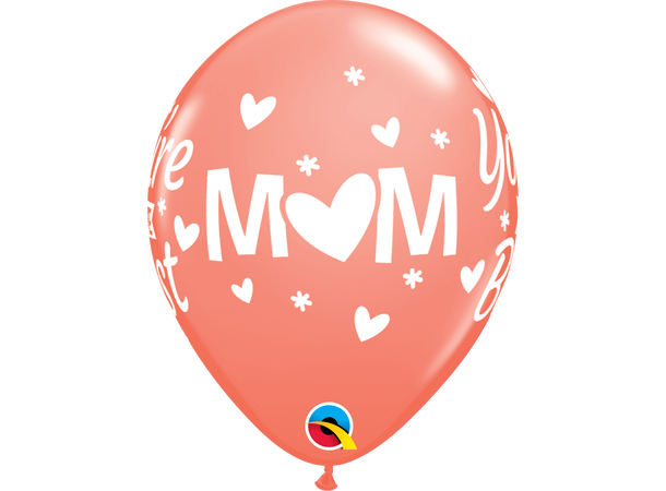 M(HEART)M YOU'RE THE BEST 50 gummiballonger - 28cm (11")