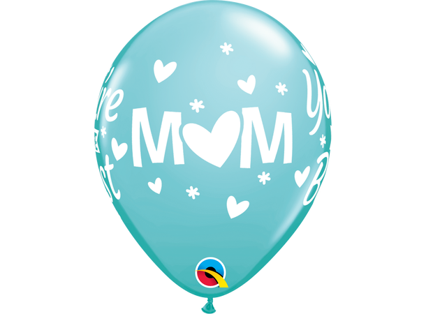 M(HEART)M YOU'RE THE BEST 50 gummiballonger - 28cm (11")