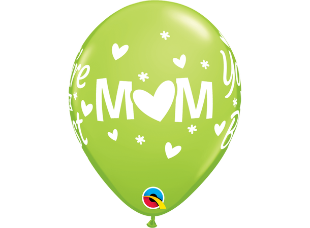 M(HEART)M YOU'RE THE BEST 50 gummiballonger - 28cm (11") 