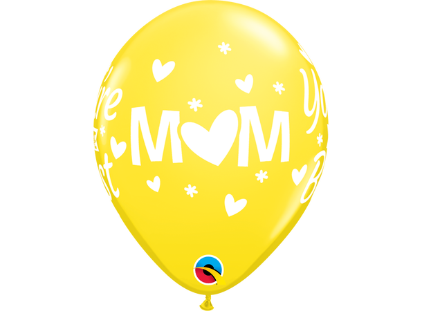 M(HEART)M YOU'RE THE BEST 50 gummiballonger - 28cm (11")