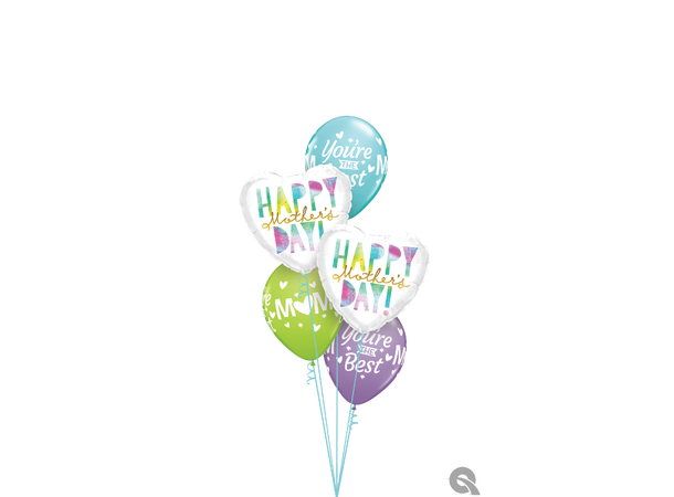 M(HEART)M YOU'RE THE BEST 50 gummiballonger - 28cm (11")