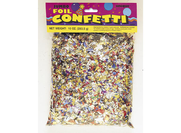 Jumbo pose med foliekonfetti 1 Pose bordkonfetti folie - 280g