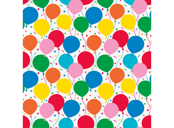 Colorful Balloons 1 Rull Gavepapir - 0,75x1,5m