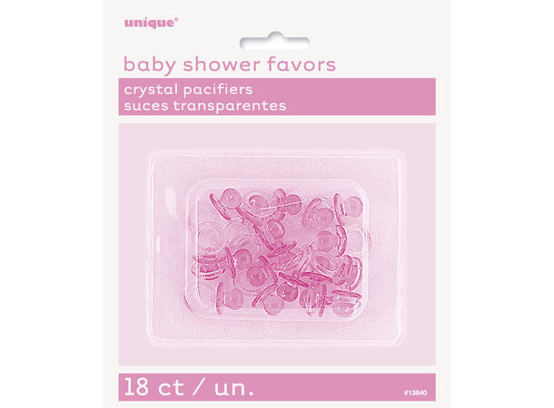 Smokker - Krystall - Rosa 18 stk - 2,5cm
