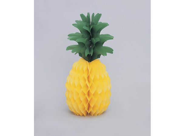 Honeycomb - Ananas 1 Papirdekorasjon - 35cm