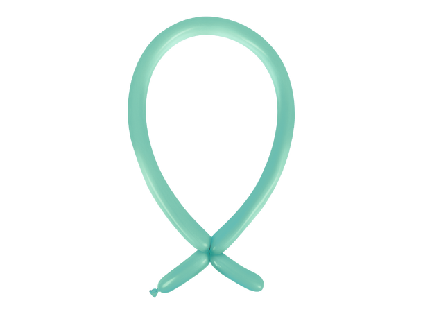 160A - Fashion Robins Egg Blue 100 Gummiballonger til figurer