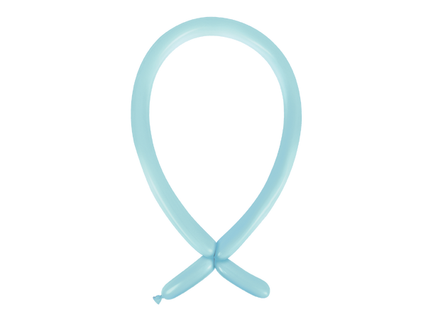 160A - Standard Pastel Blue 100 Gummiballonger til figurer