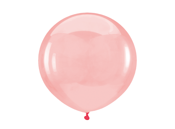 24R - Crystal Clearz™ Apple Red 4 Gummiballonger - 61cm (24")
