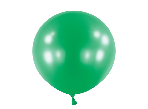 24R - Metallic Festive Green 4 Gummiballonger - 61cm (24")