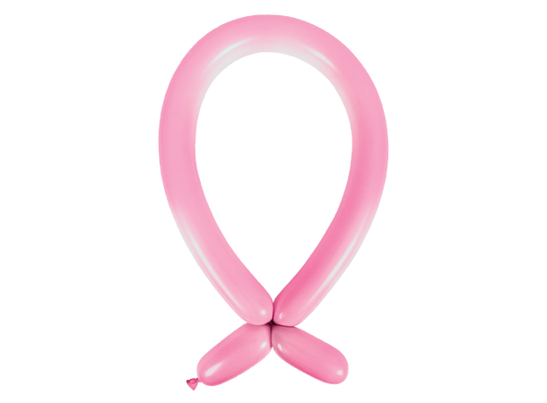 260A - Standard Pink 100 Gummiballonger til figurer