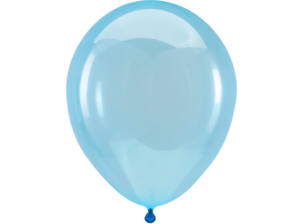 5R - Crystal Clearz™ Blue 100 Gummiballonger - 13cm (5")
