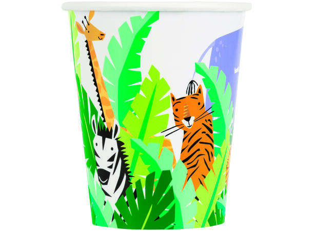 Animal Safari 8 Kopper i papp - 2,5dl