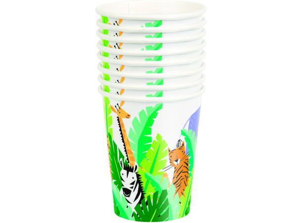 Animal Safari 8 Kopper i papp - 2,5dl