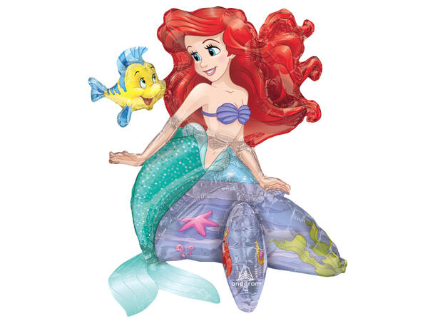 Ariel - Stående helfigur 1 Folieballong med form - 45x50cm