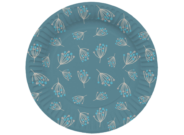 Blooming Baby Boy 8 Tallerkener i papp - 23cm