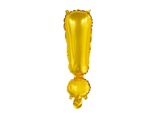 Bokstavballong - ! - Gull 1 Folieballong - 41cm (16")