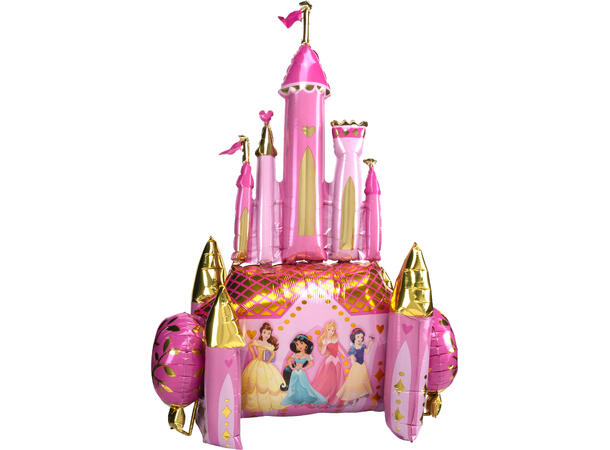 Disney Prinsesseslott - 3D figur 1 Folieballong med form - 88x139cm
