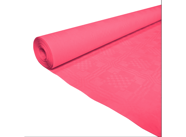 Ensfarget papirduk - Mørk Rosa 1 Papirduk på rull - 1,19x8m 