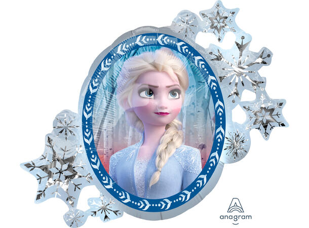Frozen 2 - 3D figurballopng 1 Folieballong med form - 76x66cm 
