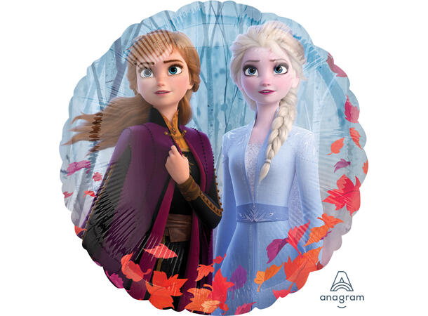 Frozen 2 1 Folieballong - Rund - 18" (43cm)