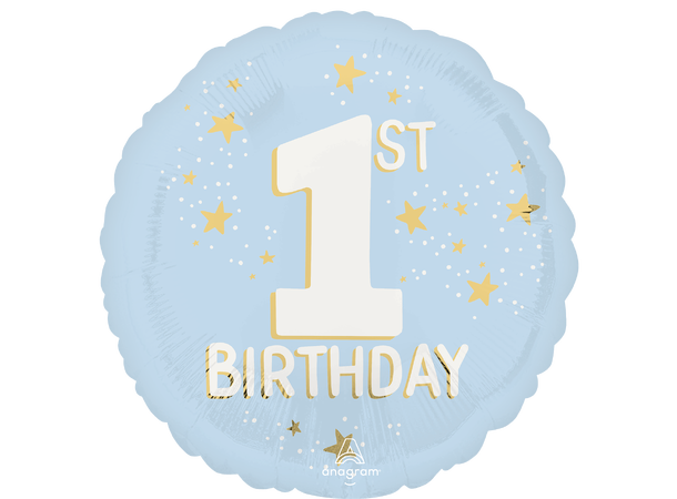 Little Mister Onederful - 1ST Birthday 1 Folieballong - Rund - 18" (43cm)