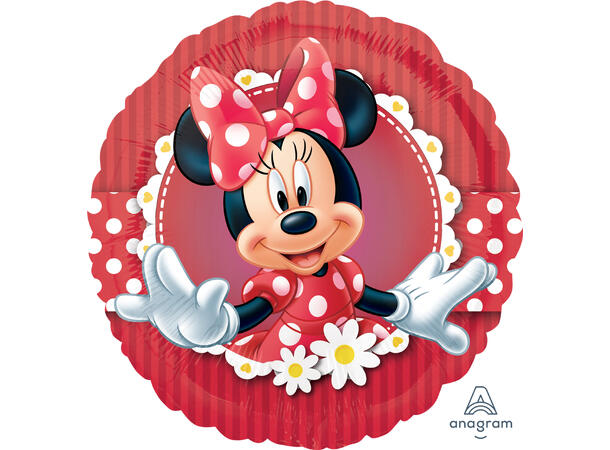 Mad about Minnie 1 Folieballong - Rund - 18" (43cm)