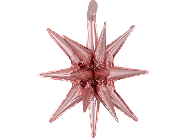 Magic Star™ Small Rose Gold 1 Folieballong 3D - 45x50cm
