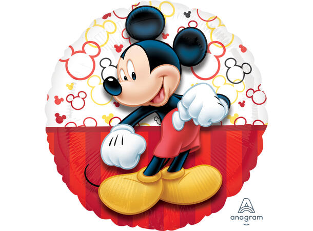 Mickey Portrait 1 Folieballong - Rund - 18" (43cm)