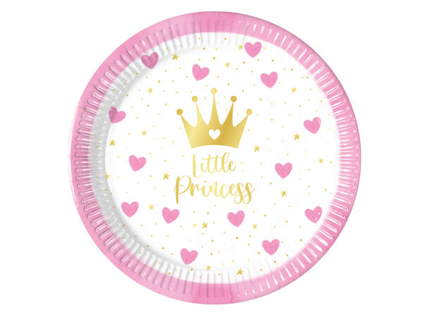 My Little Princess 8 FSC Plastfrie tallerkener i papir-20cm